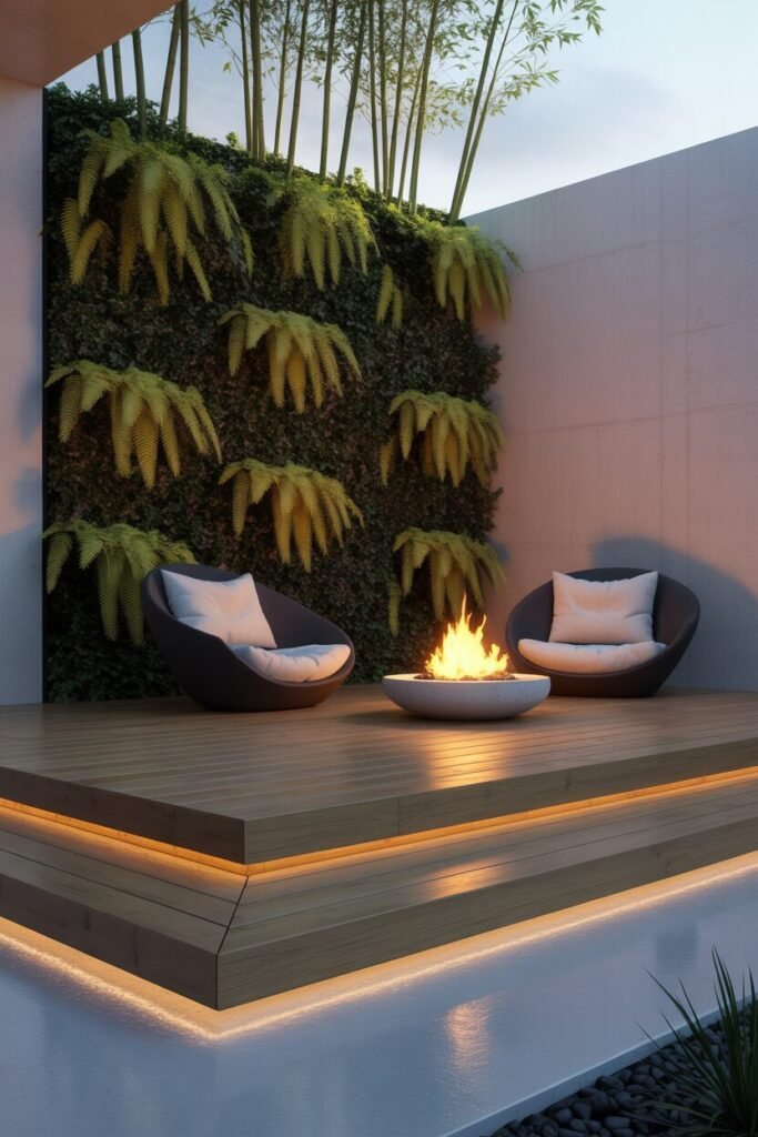 Modern Zen patio