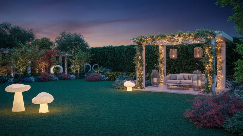 15 Magical Night Garden Decoration Ideas With LED Lights, Floral Setups 7 night garden decoration ideas