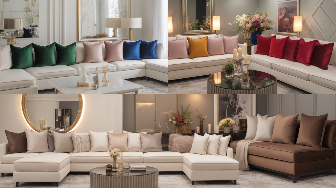 style a sofa with pillows