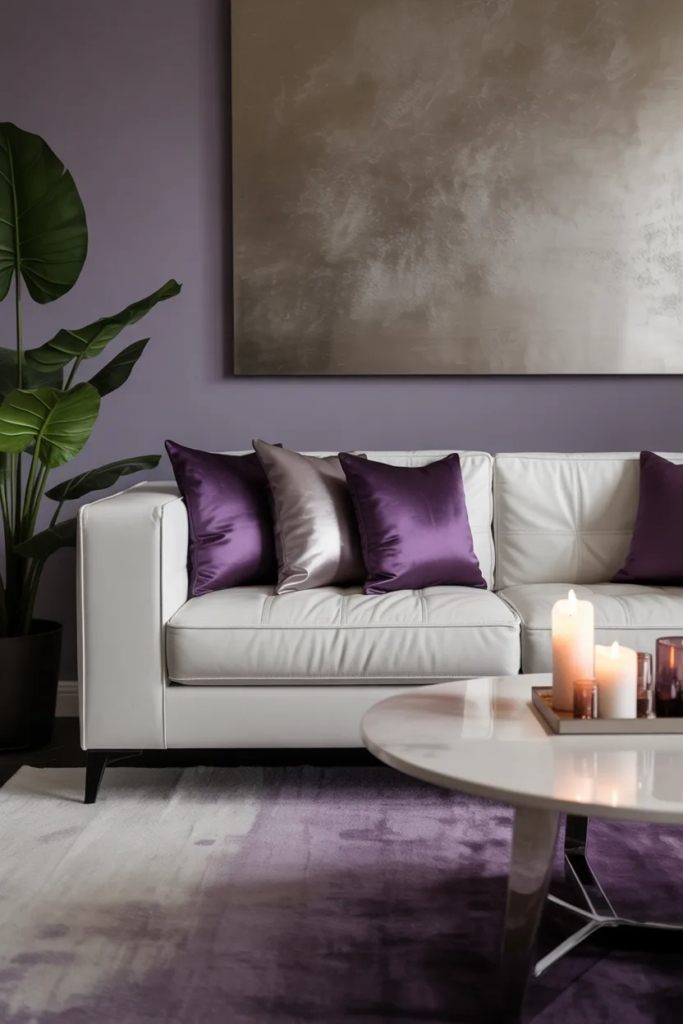 stylish sofa pillow arrangement idea