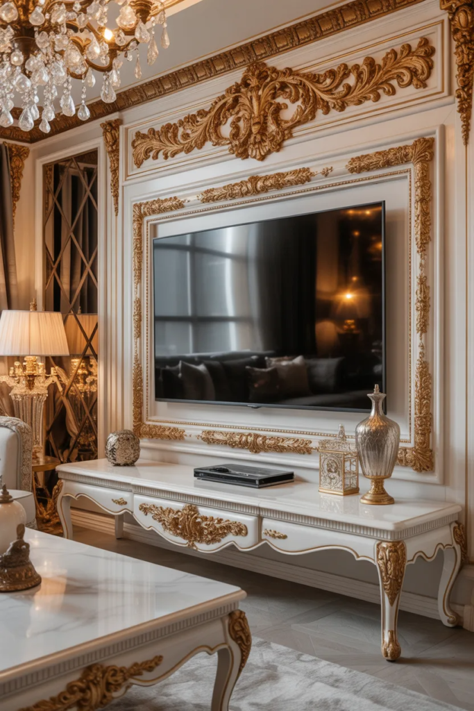  luxury TV wall royal design