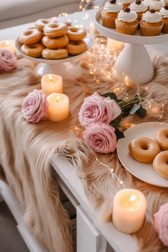 Galentine’s dessert cozy