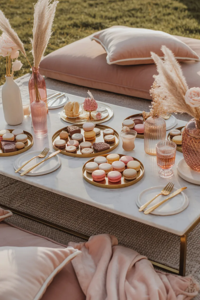 Galentine’s dessert picnic