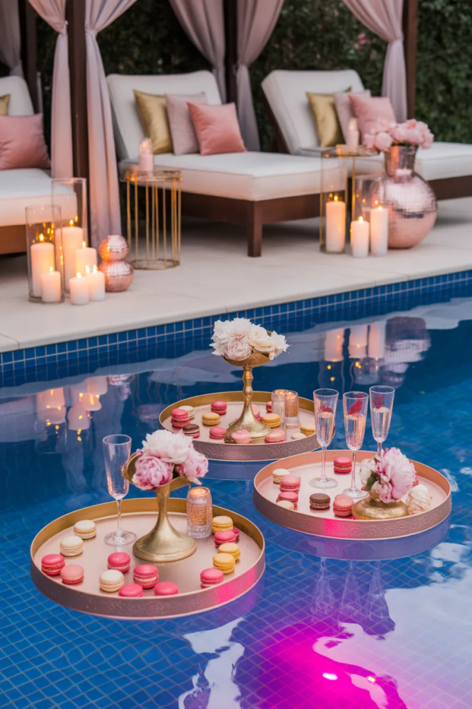 Galentine’s dessert pool