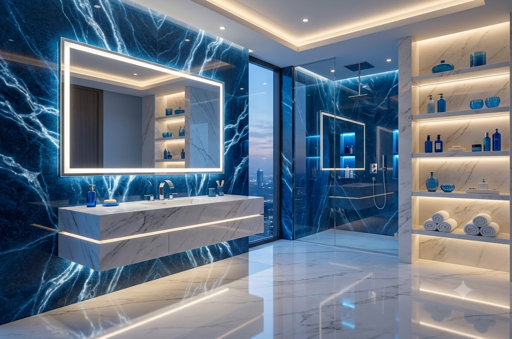  Ocean crystal luxury bathroom