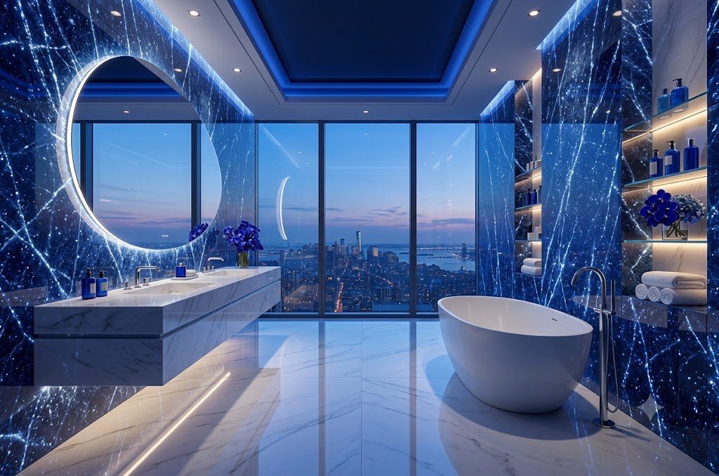  Blue diamond luxury bathroom