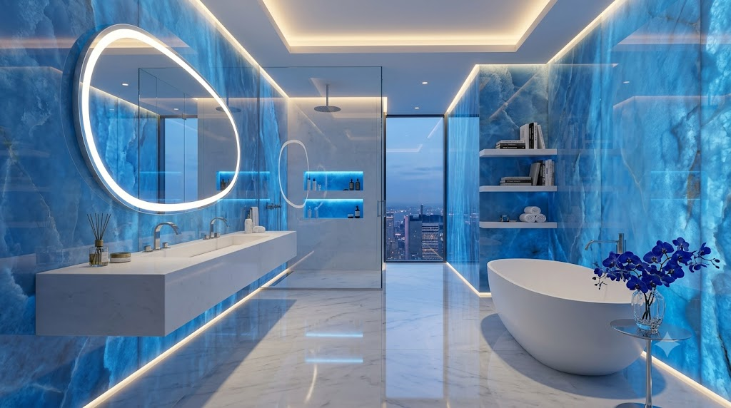 Azure onyx luxury bathroom