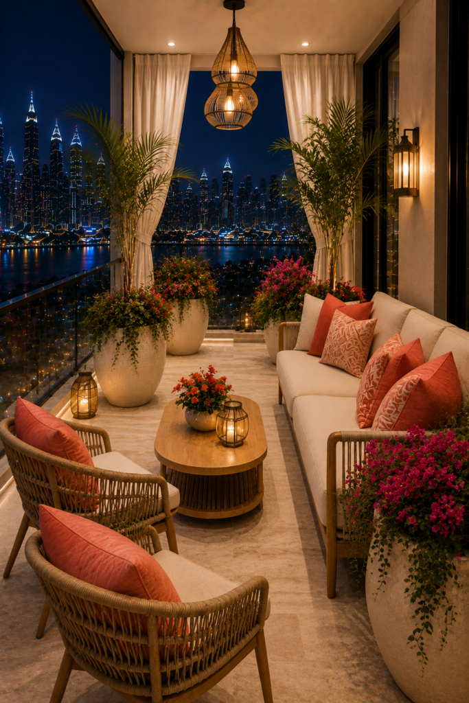  Coral modern balcony design