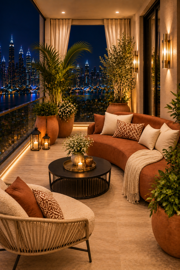  Rust cream modern balcony