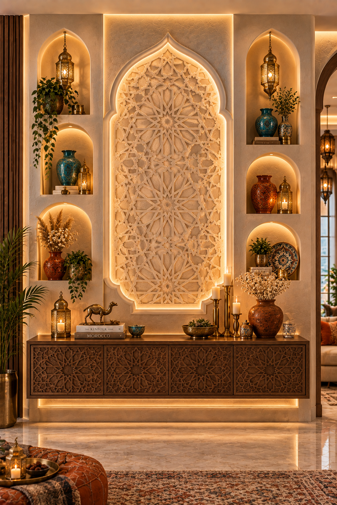  Moroccan luxury feature wall