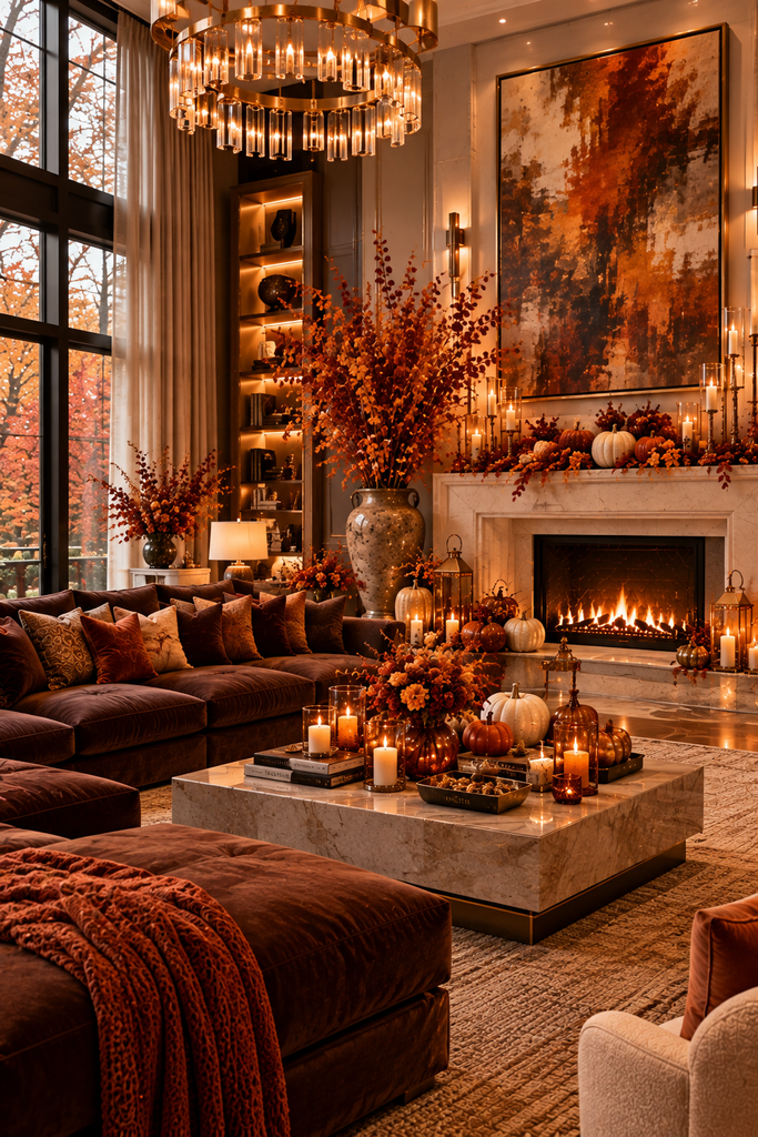  Modern luxury autumn interior