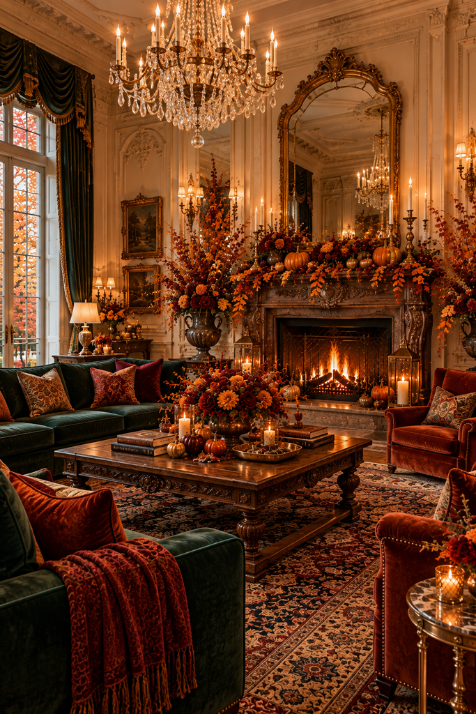  Royal English autumn drawing room