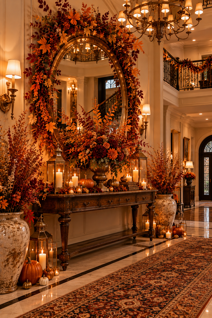 Luxury autumn entryway statement